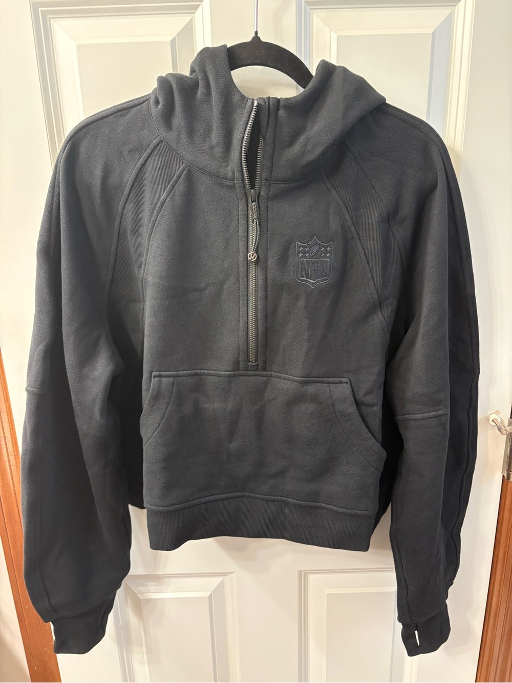 New! Lululemon x NFL Black Scuba Sweatshirt